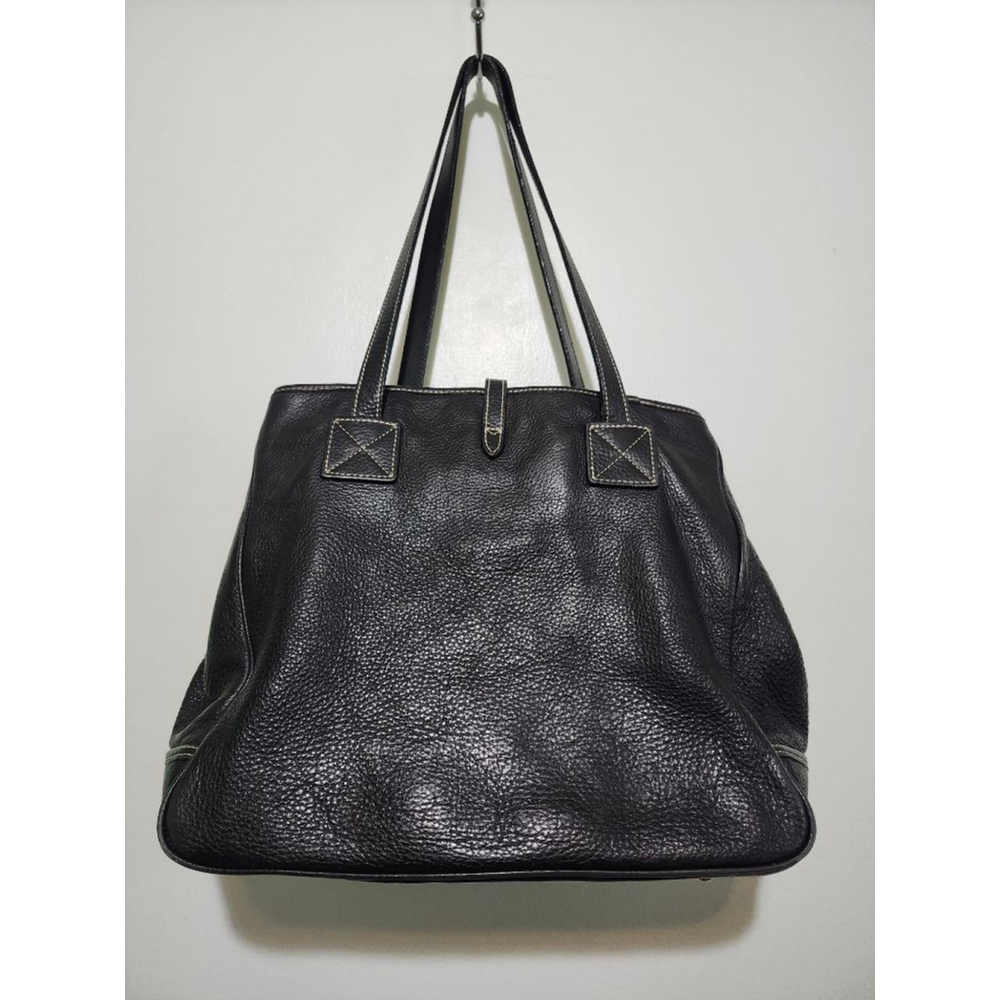 Dooney & Bourke Black Leather Tote Bag - Picture 6 of 15